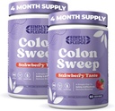 ColonSweep Psyllium Husk pūderis Colon Cleanser - Vegan, lipekļa bez fiber papildinājums - droša resnās zarnas tīrīšana aizcietējuma atvieglošana, uzpūšanās atvieglojums un Gut veselība - 16 OZ (60 Servē) - 2 iepakojums