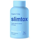 Slimtox Organic 15 Day Colon Cleanse & Detox plakanā vēdera mazāk Bloat & LBS w/Probiotikas - Aizcietējums Relief - Flushes Toxins, palielina enerģiju