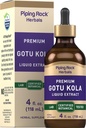 Piping Rock Gotu Kola ekstrakts - 4 Fl Oz -- Premium šķidrā augu papildinājums - Veģetārietis --- bez alkohola -- Ne-GMO, bez lipekļa