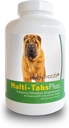 Veselīgas šķirnes Ķīnas Shar Pei Multi-Tabs Plus košļājamās tabletes 180 Skaits
