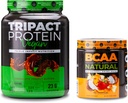 Nutroloģija TRIPACT Vegan Protein Pulveris, vegan proteīns sakratiem, Šokolādes zemesriekstu sviests (20 Servē) BCAA Natural, augu bāzes BCAA pulveris, Orange Coconut Flavor (30 Servē)