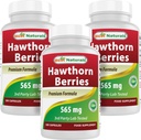 Labākais naturals Hawthorn Berry 565 mg 180 Kapsulas (180 Skaits (3. iepakojums))