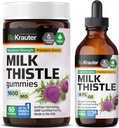 BIO KRAUTER Milk Thistle 60 Gummie & Milk Thistle Tincture 4 Fl. Oz.