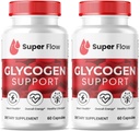 SPRESSO (2 iepakojumi Superplūsmas Glycogen, SuperFlow Glycogen atbalsta kapsulas, Glyco Optimizer formula, dabas asinsvada tīrītājs, Premium Super Flow Glycogen atbalsts (120 kapsulas)