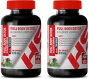 Dabiskā detoksa attīrīšana vīriešiem - Full Body Detox un Cleanse Complex 920 MG - zeltainās saknes bagātinātāji - 2 pudeles 200 kapsulas