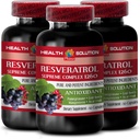 Pastipriniet savu dabisko izturību - RESVERATROL SUPREME COMPLEX - Resveratrol Extract with Goji Berry, Acai, Noni, Granātābols, Mangosteen, Superfruit Blend, Antioksidants, Imūnsupport, 3 Bot 180 Caps