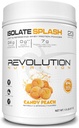 Revolution Uzturs, Izolāta šļaksts, tīrs sūkalu proteīna pulveris, sulas tipa proteīns, saldais aromāts, kolagēns, 24g proteīna per coop, nulles cukurs, 817g, 23 Kalpojumi (saldais persiks, 1.8 mārciņa)