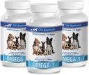 PET SUPPLEMENTS & UZTURĒŠANA LLC Skin and Coat Wet Suņu pārtika - suns Omega 3 Essential Taukvielu ACIDS - Advanced Formula - Matu un apģērbu veselība - Dabīgs - suns Anti iekaisuma - 3 pudeles (540 Softgels)