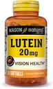 MASON DABASL luteīns 20 mg ar E vitamīnu - veselīga redzes un acu funkcija, atbalsta acu veselību, 30 Softgels