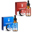 Sandalwood Beard Growth Oil ar 2X Koncentrācija Biotin vīriešiem un Vanilla Beard Growth Oil ar 2X Koncentrācija Biotin vīriešiem,Naturālas sastāvdaļas un Biezumu Sejas matu augšanu