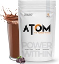 Asitis Nutrition AS-IT-is Atom Whey Protein 1kg/35,2 Oz ar gremošanas enzīmiem - USA Labdoor Sertificēts precizitātei un tīrībai - Cafã© Latte Flavor - 27g Proteīns Cross-Flow Microfiltered Gluten-free