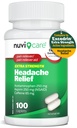 Galvassāpes Acetaminofēns 250 mg, aspirīns (NPL) 250 mg, kofeīns 65 mg - pārejošs vieglu sāpju un sāpju atvieglojums - salīdzinājumā ar Excedren Extra Strength Sāpes Reliver (100 Caplets)