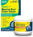 MagniLife Elpa Easy Chest Cream, 4 oz, Klepus un muskuļu sāpes Relief Cream pieaugušajiem, Krūškurvja masa Mucus noņemšanai un deguna gļotādas aizsprostojums Relief, Natural Topical, Uncented