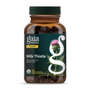 Gaia Herbs Milk Thattle - Aknu papildinājums un tīrīšana Atbalsts, lai palīdzētu uzturēt veselīgu aknu funkciju* - 120 Vegan kapsulas (40 dienu piegādes)