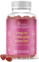 Vienkārši kolagēns® Vegan kolagēns Booster Gummies sievietēm un vīriešiem - veicina jauneklīgu un skaistu ādu, matus, nagus un lašas - galvenās aminoskābes un antioksidanti ar biotīnu, vitamīni A,C, & E