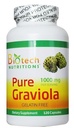 Pure Graviola Annona Muricata, 1000 mg Servē, 120 Dārzeņu kapsulas
