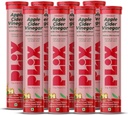 PLIX - AUGU FIX Ābolu Sidra Etiķis Putojošās tabletes ar māti, 700 mg ACV ar VIT B12, B6, Iepakojumā 8         -Vegan, bez pievienotā cukura, bez GMO un lipekļa