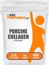 BulkSupplements.com Cūku kolagēna pulveris - hidrolizēts kolagēna papildinājums, matiem, ādai, & nagiem - bez iekaisuma un lipekļa, 2,5 g uz vienu Kalpotāju, 1kg (2.2 mārciņas) (1. iepakojums)