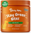 Zesty ķepas Stay zaļās Bites suņiem - Grass Burn Soft Chews zāliena plankumi Caused by Dog Urine - ar Dzērveņu Urīnceļu un urīnpūšļa - Vistas - 90 Count
