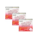 SVARĪGĀKAJĀM BĒRNU MAPAP Acetaminofēns 160 mg Košļājamās tabletes - Pain Reliver/Fever Reducer - Bez aspirīna - bez Ibuprofēna - priekš vecuma no 2 līdz 11-24 gadiem (3 iepakojumi)