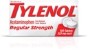 Tilenols Regulāras stipruma tabletes ar 325 mg acetamīnofēna, drudzis Reduktors un sāpes Reliver pret galvassāpēm, sāpes mugurā, muskuļu sāpes un menstruālie krampji, 2 iepakojumi