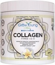 Aug Young Fitnesa kolagēna proteīns - Vanilla, veicina ādu, kaulus, locītavas, svara zudums, bez cukura (12.41 oz) (1 iepakojums, 20 Kalpo)