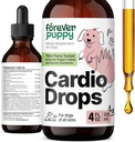 Forever Puppy Cardio pilieni suņiem - sirds atbalsts suņiem w/Hawthorn Berry & Motherwort Herb - Šķidrs antioksidants Papildinājums w/Gotu Kola Leaves & Lavender Extract - 4 fl oz