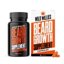 Willie Beard Growth Vitamīni - Natural BioSitol ASX Complex Beard augšanas bagātinātāji vīriešiem - 60 kapsulas pret matu izkrišana tabletes - Papildinājums Fuller biezāka bārda atbalsts, Novērst niezi