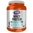 NOW Foods Sports Nutrition, sūkalu proteīns, 24 G ar BCAAs, Krēmveida Šokolādes pulveris, 2-putns
