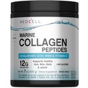 Neocell Marine kolagēns ar hialuronskābi, MSM un C vitamīnu, Keto kolagēna papildinājumiem ādas kopšanai un locītavu veselībai, nepārziepjojams, pulveris, 7 oz, 1 kārba