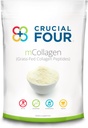 Crucial FOUR - mCollagen (Grass Fed kolagēna peptīda pulveris) – Aminoskābes – Ideāls sporta atgūšanas olbaltumvielu papildinājums – Atbalsta matus, ādu, nagus, un kopīgās veselības - organisko un ne-GMO (16oz)