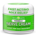Miracle Nerve Cream - maksimālais stiprums - Turmeric un Arnica Blend for Neiropātijas Discommit Relief - nomierinoša pēdu un roku formula ar MSM, B6, E - Ražots ASV