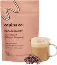 Copina Co. Cacao Beauty Vegan kolagēns Booster Drink Blend: Auga bāzes kolagēns Smoothie Drink Vegan Creamy Blend -Cacao Flavor 1 Bag - 25 Pasniedz vienu maisu