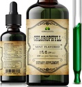 Hlorofila šķidrie pilieni – Organiskais dabiskais detokss un tīrības atbalsts – Boost Energy, immunity & Metabolism – Vegan, Non-GMO, Mint Flavor, 2 fl oz – Nātrija vara hlorofilīna ekstrakts – ražots ASV