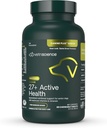 VetriScience Senior 27+ aktīvās veselības košļājamās tabletes, Suņu Plus dienas multivitamīnu vecākiem suņiem, Līdzsvaroti vitamīni, Minerāli un antioksidanti, Novecošanas un labsajūtas atbalsts, Veggie, 60 grāf