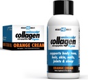 VESELĪBAS DIREKTĪVA – Medicīniskās pakāpes šķidro kolagēna šāvienu – AminoSculpt bez cukura – Orange Cream – 12 Kalpo, (12pk, 2oz Shots) – Laba locītavām, Kauli, & Miega – Labāki mati, āda un nagi