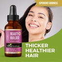 Augu labsajūta Beauty Builder 1oz - kolagēns sievietēm ar biotīnu un hialuronskābi - matu augšana, ādas hidratācija, nagu atbalsts, anti-aging Beauty Booster - Ietver Marigold & Guava Leaf