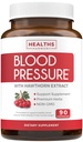 Asinsspiediena atbalsta papildinājums (NON-GMO) Premium Natural Herbs, Vitamīni un ogas - augsta deva Hawthorn Berry Extract – atbalsta asinsspiediena līmeni jau normālā diapazonā – 90 kapsulas