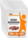 BulkSupplements.com Reishi sēņu ekstrakta pulveris - Reishi sēņu pulveris, papildinājums vispārējai labsajūtai - bez lipekļa, 1g uz vienu Kalpotāju, 1kg (iepakojums 5) (11 mārciņas)