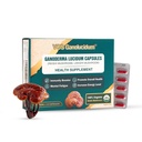 Sarkanas Reiši Sēņu kapsulas Immunity, Ganoderma lucidum ekstrakts, Dabīgs Vegan Reishi Sēnes, 70mg, 30 Kapsulas