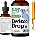 Forever Puppy Detox pilieni suņiem - Dandelion Saknes & Dandelion Leaf Tincture aknām un nierēm Atbalsts - Herbal Detox un antioksidants Papildinājums suņiem visu šķirņu un izmēru - 2 fl oz