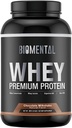 Biomentāls Šokolādes sūkalu olbaltumvielu pulveris - bagāts Flavor muskuļu augšanu un atjaunošanos - Premium Fitness Uztura papildinājums - Zero Mākslīgie Flavors & Saldinātāji - Olbaltumvielu papildinājums 2 Putekļi