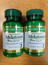 Dabas Bounty Melatonin 10 mg Quick Izšķīdiniet tabletes 45 ea (iepakojums no 6)