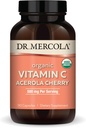 Dr Mercola Organic vitamīns C Acerola Cherry, 30 Kalpojumi (90 kapsulas), 500 mg Per Servē, Diētiskā papildinājums, Atbalsta Veselīgs Imūnfunkcija, Non-GMO, Sertificēts USDA Organic