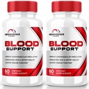 (2 Pack) Hemagenix kapsulas, Hemagenix Advanced Blood Support Formula, Visi dabas papildinājums, lai saglabātu veselīgu līmeni, Papildus stipruma tabletes vispārējam labsajūtu, Oficiālās atsauksmes (120 kapsulas)