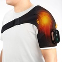 Bezvadu plecu sildītājs, apsildāmās plecu daļas Brace with Vibration, plecu masieris vīriešiem Sievietes sāpes atvieglojums