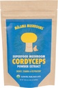 Kordicepsa ekstrakts Malama pulveris, Organisks augļķermenis Cordyceps Sēņu pulveris, Superfood Adaptogenic, Atbalsta enerģija, Izturība & Mood, 100 Kalpojumi