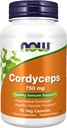 NOW pārtikas piedevas, Cordyceps (Cordyceps sinensis)750 mg, Veselīgs Imūnsupport*, 90 Veg kapsulas