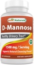 Labākā dabas D-mannozes kapsulas - Urīna Tract tīrīt papildinājums 1500mg / Serving - 120 Skaits