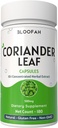 Coriander Leaf kapsulas 500mg - Koncentrēts 10:1 ekstrakts - Coriandrum sativum - augu papildinājums - Nē Filteri - Non-GMO -- Augu formula ikdienas lietošanai (180 skaits (1. iepakojums))